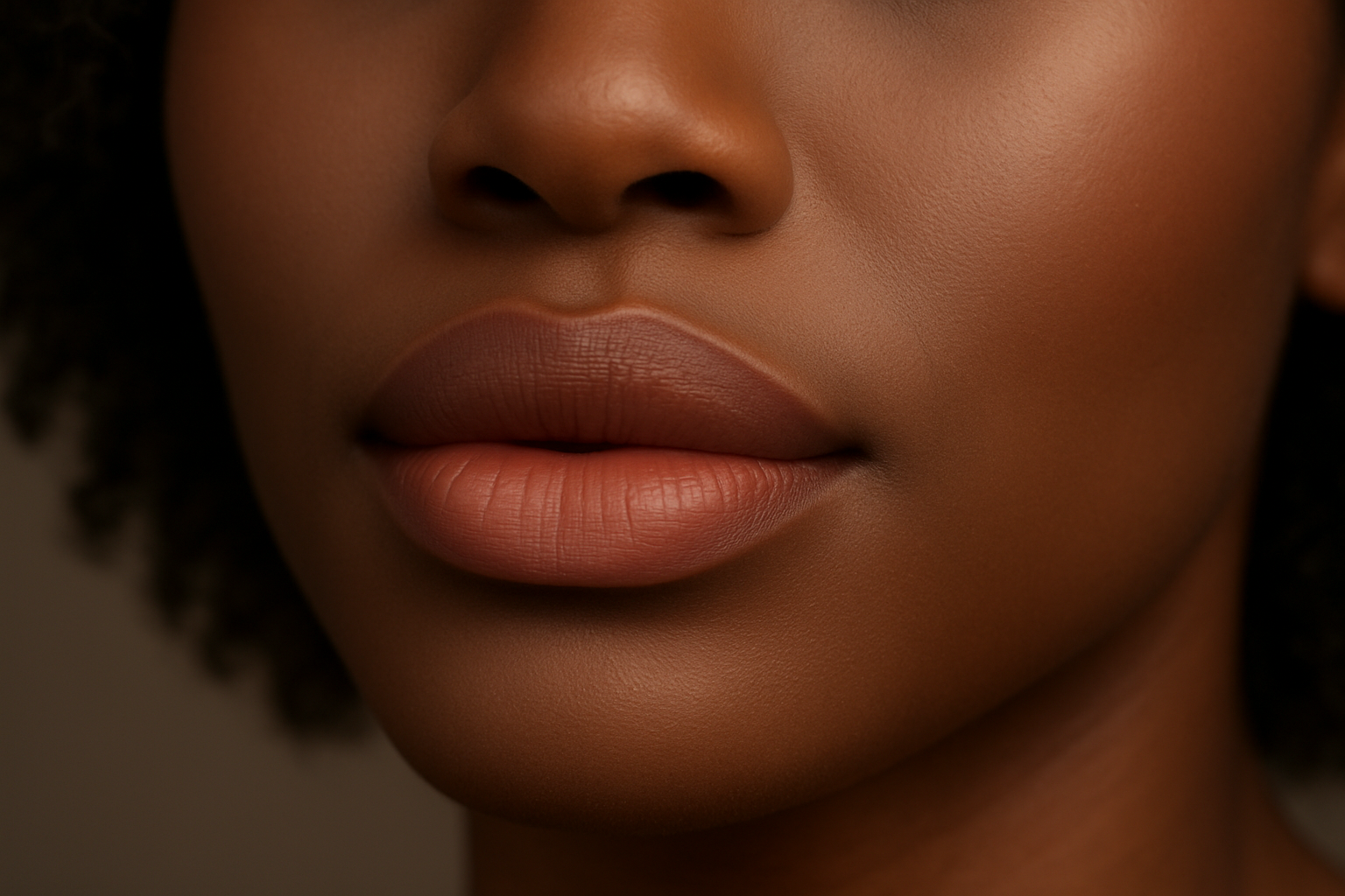 Lips black woman